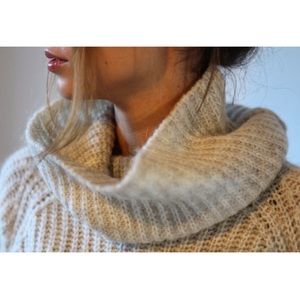 Zara Cropped Cowl Neck Sweater (NWOT)